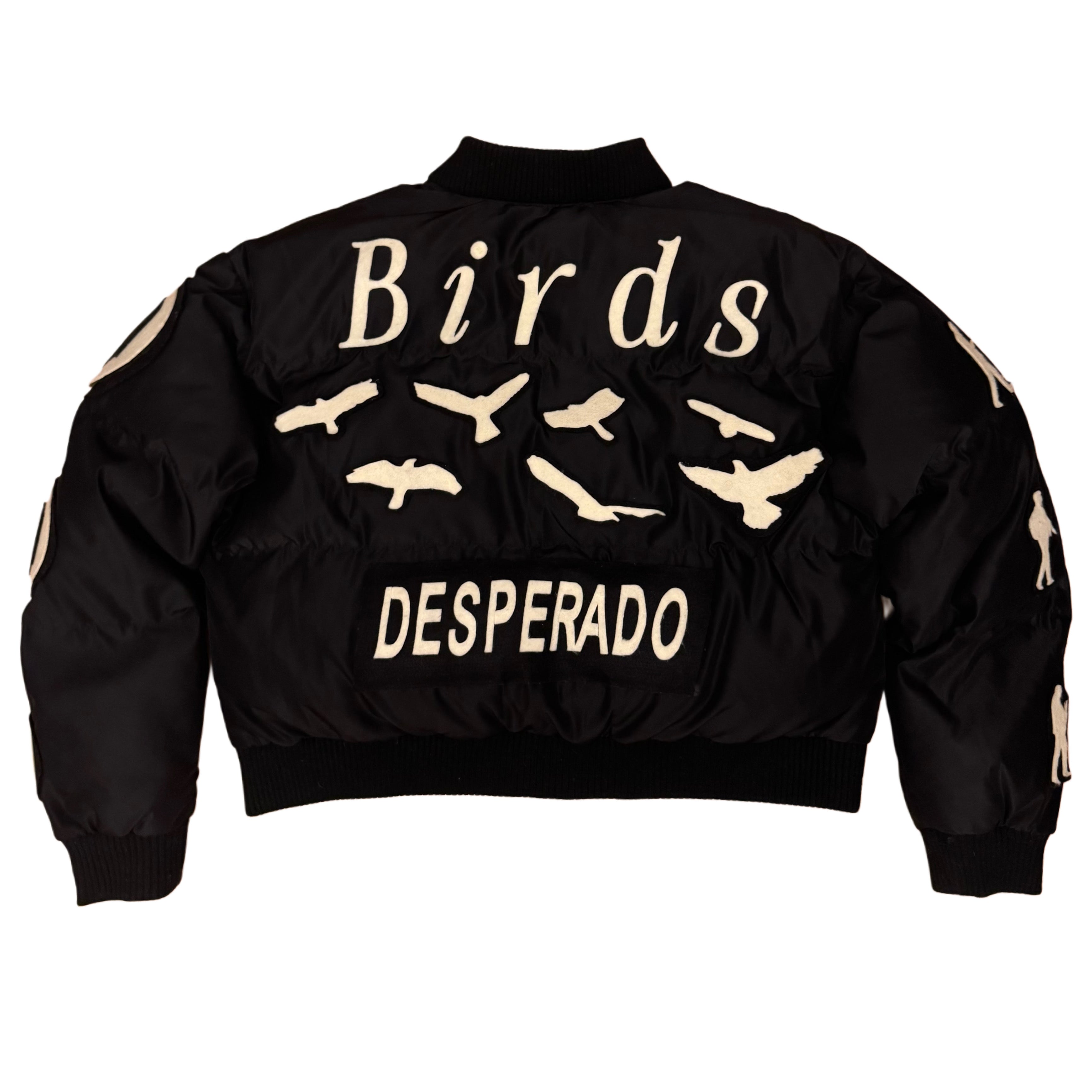 "BEWARE THE BIRDS" VARSITY JACKET