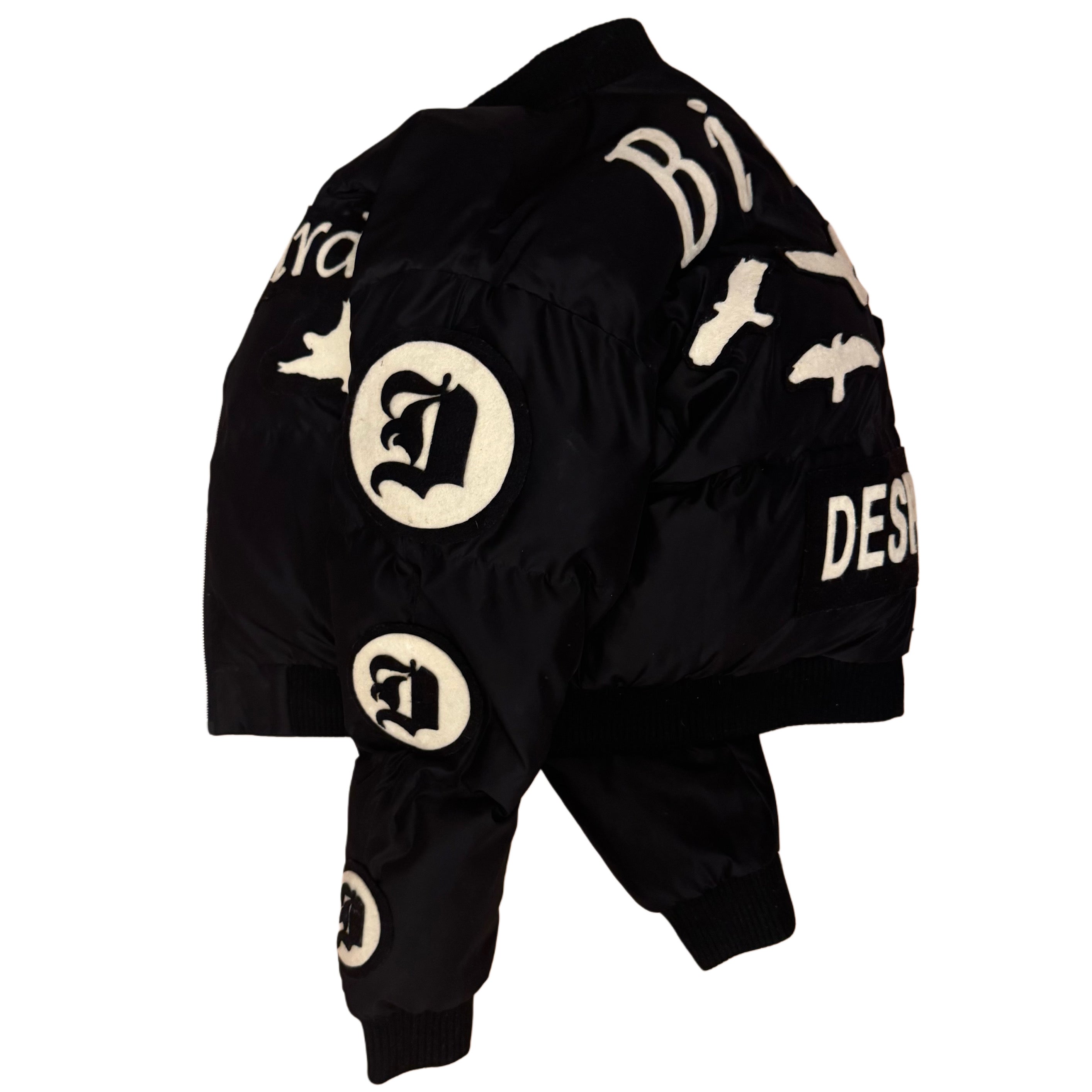 "BEWARE THE BIRDS" VARSITY JACKET