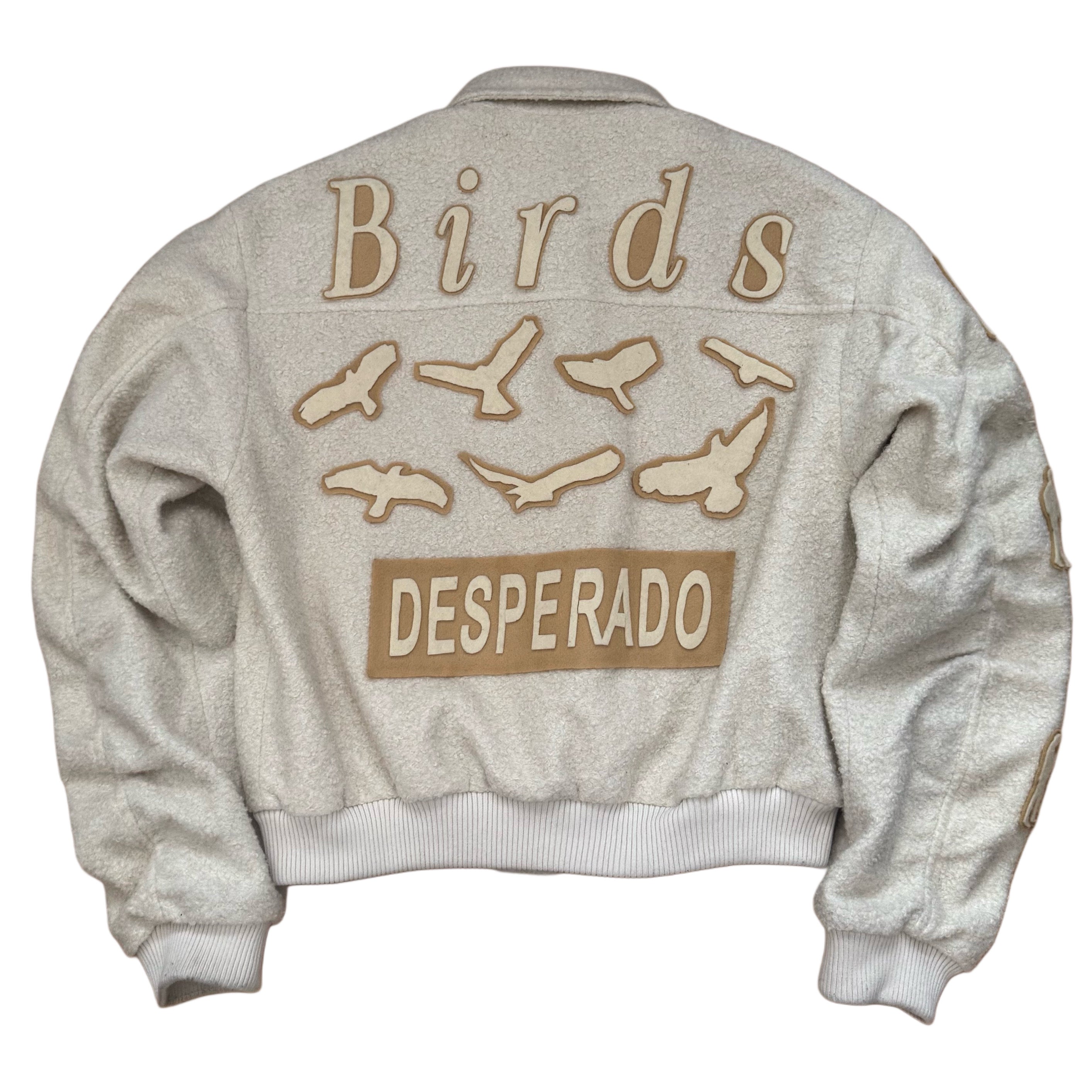 "BEWARE THE BIRDS" VARSITY JACKET
